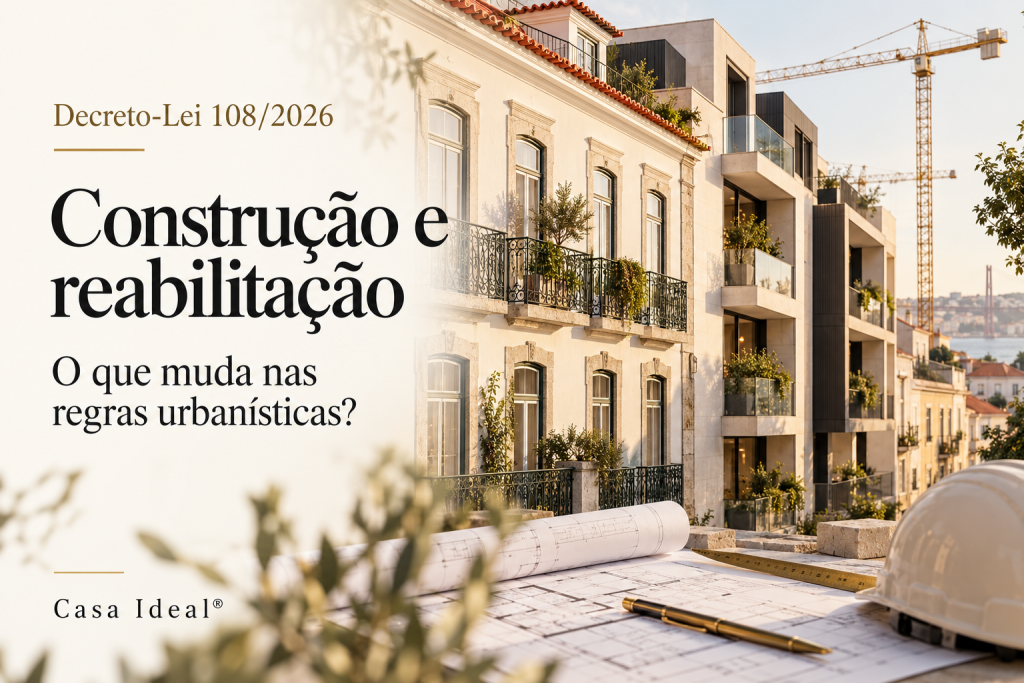 Decreto-Lei 108/2026: o que muda nas obras, na constru&ccedil;&atilde;o e na compra de casa
