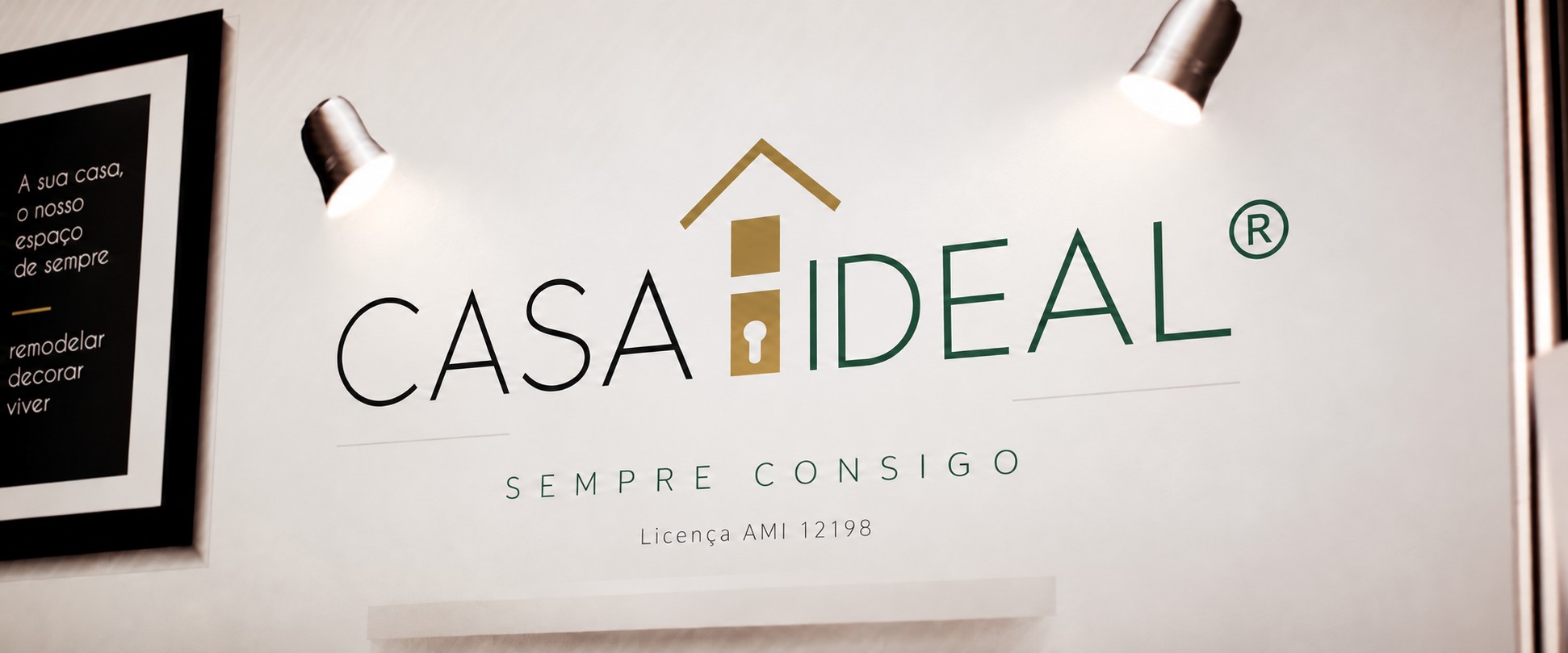Casa Ideal® — Sempre consigo, nas cores verde, dourado, preto e branco