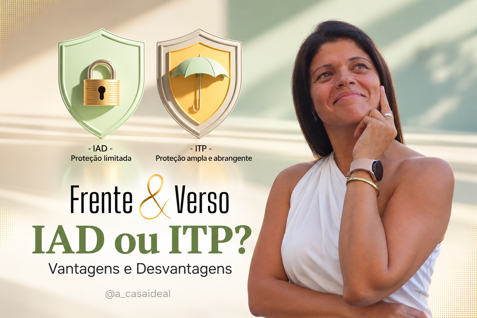 Seguro de vida no cr&eacute;dito habita&ccedil;&atilde;o: IAD ou ITP?
